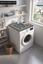 Clothes Dryer Top Organizer Mat Liquid-Proof Cover Colorful Wildflowers - 2