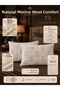 Set of 2 100% Merino Wool Filled Pillows 50X70 cm – Breathable, Soft and Comfortable