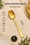 Set of 4 Gold Serving Spoons 21 cm Stainless Steel Luxury Presentation Spoon Salad Food Pasta Pastry Serving Spoons - 3