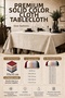 1. Premium Duck Fabric Living Room and Dining Table Cover – Liquid-Resistant, Stain-Proof, Washable - 8