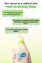 Grainy Moisturizing Shower Gel with Exfoliating Effect for Dry Skin Derma:B Fresh Scrub Body Wash - 2