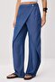 Mavi Bel Detaylı Yüksek Bel Wide Leg Jeans TWOSS26JE00319 - 3