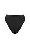 Black High Leg Super High Waist Brazilian Basic Bikini Bottom Tbess26Ba00022 - 6