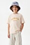 Ecru-Red 2-Piece Printed Unisex Knitted T-Shirt Tkdss26Ts00069 - 5