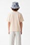 Ecru-Red 2-Piece Printed Unisex Knitted T-Shirt Tkdss26Ts00069 - 7