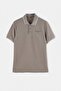 Gray Regular/Normal Cut Textured Polo Collar T-Shirt Tmnss26Po00021 - 5