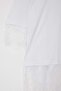 White Cross-Back Lace Detailed Oversize Viscose T-Shirt Tdrss26Ts00054 - 5