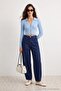 Koyu Mavi Tencel Karışımlı Normal Bel Baggy Jeans TWOAW27JE00019 - 2