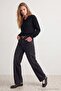 Siyah Tencel Karışımlı Normal Bel Baggy Jeans TWOAW27JE00019 - 2