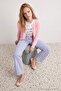 Çok Renkli Çizgili Yüksek Bel Straight Jeans TWOAW27JE00130 - 5