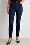 Koyu Mavi Ekstra Esnek Yüksek Bel Skinny Jeans TWOAW27JE00199 - 3