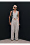 Straight-Cut Linen Blend Trousers - 8