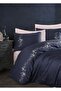Piraye Embroidered Duvet Cover Set - Navy Blue - 2