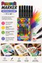 Pencraft 6-Piece Double-Ended Marker Coloring Pen Set Professional Drawing and Coloring - 3