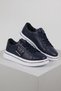 Inside and Outside Genuine Leather Men's Shoes, Navy Blue Color, Buckle Detail, Orthopedic Sole - 2