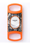 Orange Stainless Steel Pocket Cigar Cutter V- cut cigar Double Blades With Cigar Stand Gift Box