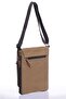 Gk14 Canvas (Cotton) Postman Vertical Crossbody Bag Beige - 4