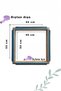 Blue Floral 50X50 cm Combination Punch and Needle/Wire Wooden Hoop Suitable for All Embroidery (Gift with Case) - 3