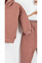 Children's Hooded Oversize Bottom Top Baby Kids Tracksuit Set 3 Thread Thick Fabric Furry Shardon Inside - 3
