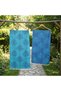 100% Cotton Natural Peshtemal |   Soft Textured |   Fast Drying |   Turkuz/Blue + Orange/Pink Peshtemal Coral Set - 6