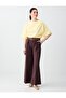 Yellow Relaxed Fit Boat Neck Off Shoulder Knitted Blouse - 2
