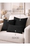 غطاء وسادة من سلسلة Home Daily باللون الأسود - 2