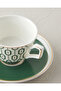 Octavia New Bone China 4 Piece 2 Person Coffee Cup Set 90 ml Dark Green - 4