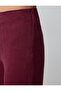Burgundy Straight Cut Linen Trousers - 5