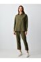 Khaki 100% Linen Straight Cut Long Sleeve Woven Shirt - 2