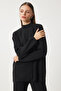 Women's Black Elegant Knit Sweater Pants Set MU00012 - 4