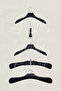 25 Pieces Soft Black Abs Plastic Hanger Jacket Clothes Hanger Clothing Hanger Shirt Hanger - 4