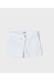 Girl's Embossed Detailed Shorts 2-10 Years Ecru - 2