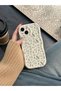 Iphone 15 plus blue flowery ecru case