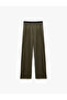 High Waist Rubber Detailed Wide Leg Sports Sweatpants - 3