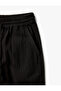 Cotton Comfortable Fit Waist Lace-Up Muslin Trousers with Pockets - 5