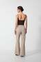 Asymmetrical Layered Flare Pants - 5
