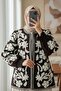 Lined Jacket with Embroidery on the Sleeves and Front -K. Coffee - 3