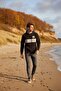Black Hooded Kangaroo Pocket Sweatshirt - 2