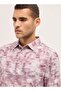 Men's Pink Abstract Geometric print Tailored Fit Formal Shirt for Every Occasion - 5