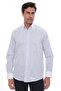 Classic Long Sleeve Pocketless Collar Cuff White Gift Boxed Men's Shirt Fs-004325 - White Light Blue - 2