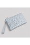 Women's Silver Glitter Clutch Bag Stylish Portfolio Evening Dress Handbag with Wrist Strap - 2