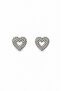 Women's Earrings Heart Earrings with Stones