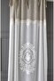 Belle Linen Look Embroidered Panel Curtain 7461-02-028-01