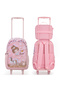 Set of 5 Trolley 17" School Bag Combo - Ballet Pink - 6