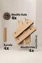 طقم تطريز بونش للمبتدئين / 25x25 سم مع مجموعة أدوات متنوعة وعجلة خيطية (مع حقيبة هدية) - 6