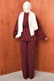 Women's Comfortable Pants Set with Drawstring Waist - 4