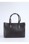 Brown Women's Leather Shoulder Bag Carbyn05 Flt