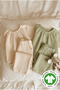 100% Cotton Muslin Palazzo Trousers Flowy Blouse Set 2-7 Years Ecru - 4
