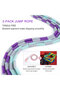 1pc Soft Beaded Jump Rope Non-Slip Handle Adjustable Tangle-Free Segmented Fitness Skipping Rope Kee - 4