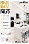 Glossy White Adhesive Foil Kitchen Cabinet and Furniture Covering Foil 61cm X 4Mt